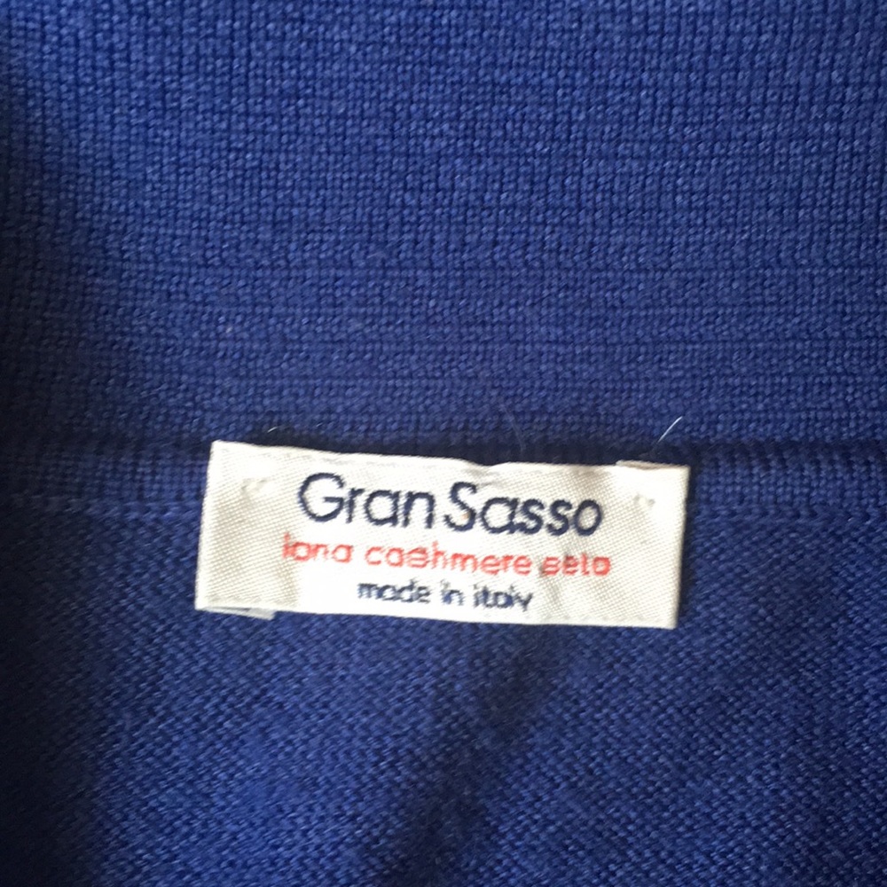 Gran Sasso dark blue wool sweater - Picture 2 of 7